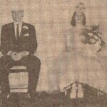 Fall Festival continued to be a favorite Ferguson event right up to the school closing. Here, from left, are Frankie Nelson, Prince; Eldridge LaFavers, King; Barbara Meece, Queen; and Marilyn Ford, Princess.