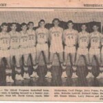 Coach David Cowan poses with his final Ferguson varsity in November 1965. David went on to teach for many years at Pulaski County High School.