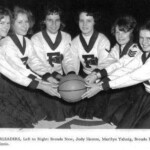 The 1964-65 Varsity Cheerleaders : from left Brenda New, Judy Hamm, Marilyn Yahnig, Brenda LaFavers, Peggy Lovins and Dianne Ennis. The 1964-65 Varsity Cheerleaders : from left Brenda New, Judy Hamm, Marilyn Yahnig, Brenda LaFavers, Peggy Lovins and Dianne Ennis.