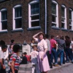 Mrs. Hamilton supervising students at lunchtime 1976. One of the disadvantages of merging Ferguson with the county system was that Ferguson teachers were paid on the same scale as all the other Pulaski teachers. When Ferguson was an independent school district, for 60 years, it paid its teachers and coaches more than any of the Pulaski schools or, in fact, any of the schools in the 12th Region except for Danville. So Ferguson teachers took a significant pay cut when their school merged into the county system.