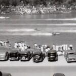 Before the dam was built and Lake Cumberland was backed up, they used to hold annual speedboat races down on the Cumberland River every August. Fans would come from as far away as Lexington and Bowling Green for the weekend. This photo was taken in August of 1938, below where the Big South Fork emptied into the main river.